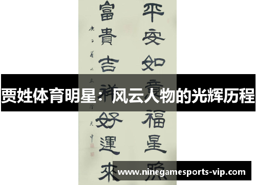 贾姓体育明星：风云人物的光辉历程